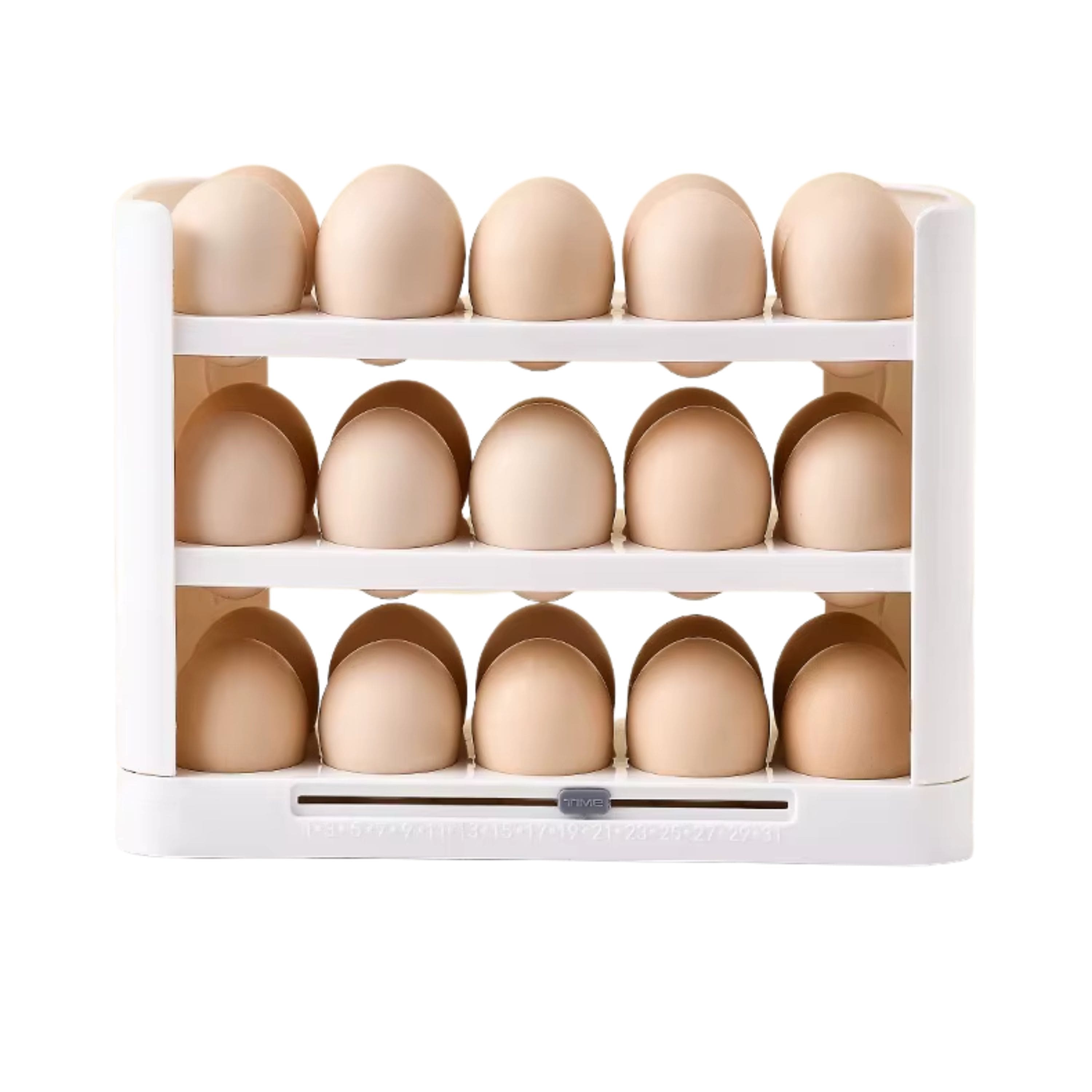 Kitcheniva - Triple Layer Refrigerator Side Door Egg Holder, White price history on PriceWatchPro