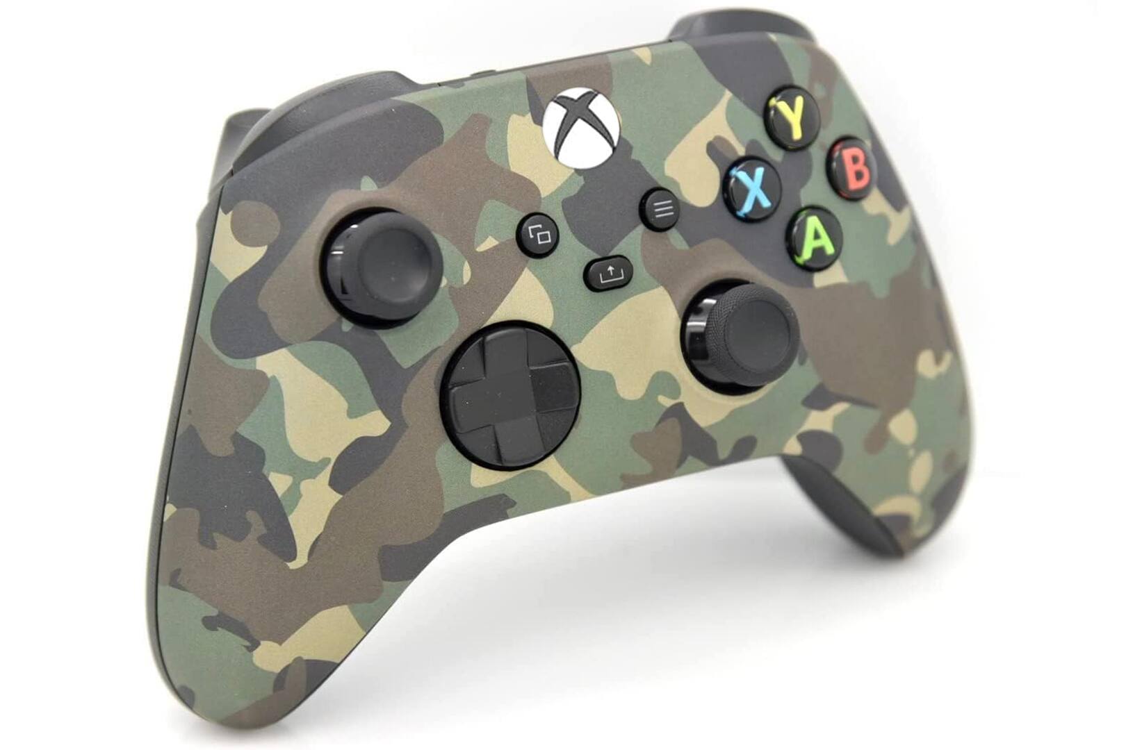 Angle. ProControllers - Custom Wireless Controller for Xbox Series X|S, Xbox One, & PC - Green Camo.