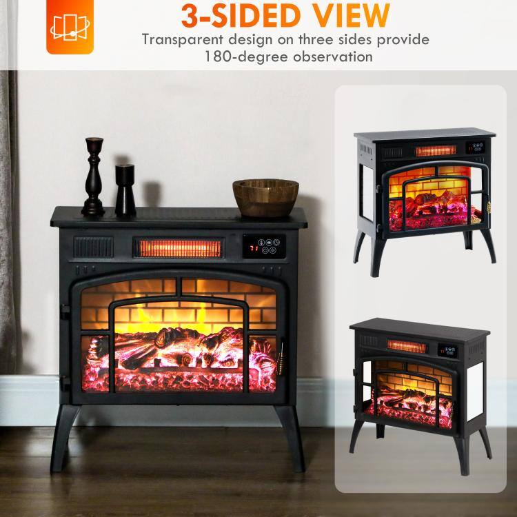 3-SIDED VIEW  
Transparent design on three sides provide 180-degree observation