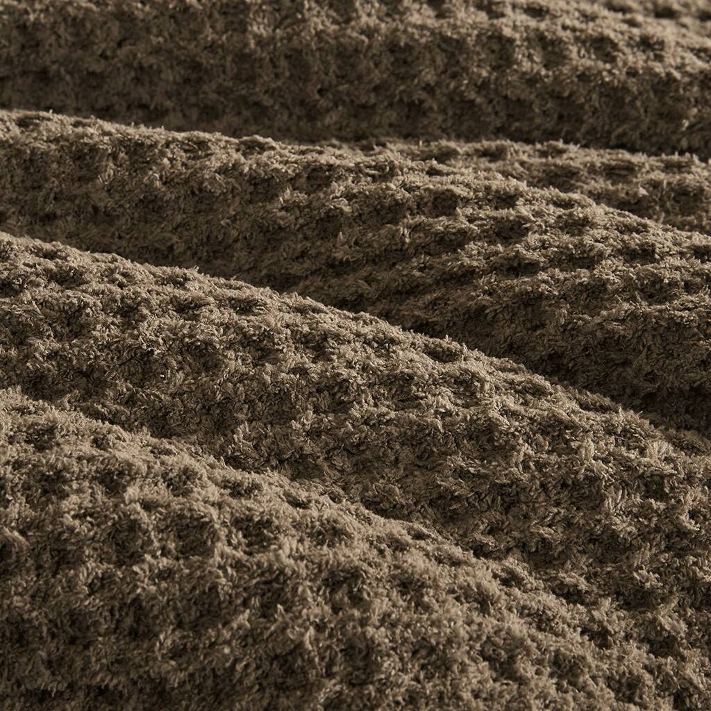 Alt View 4. Gracie Mills - Gracie Mills 2-PC Toulon Waffle Knit Chenille Comforter Seet - Brown.