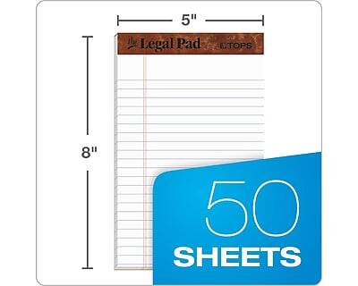 5" x 8" Legal Pad - 50 Sheets