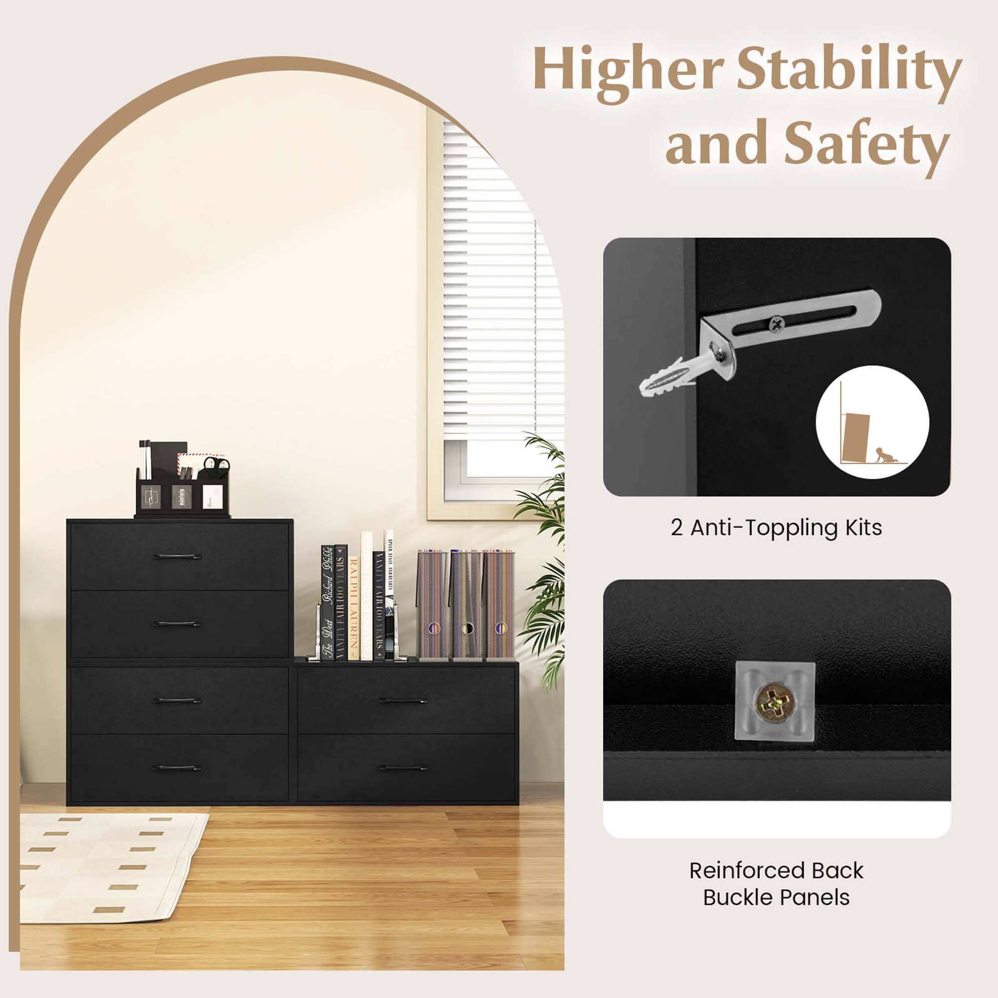 Higher Stability and Safety: LBS FLIR RATPH NRIY 2 Anti-Toppling Kits Reinforced Back Buckle Panels