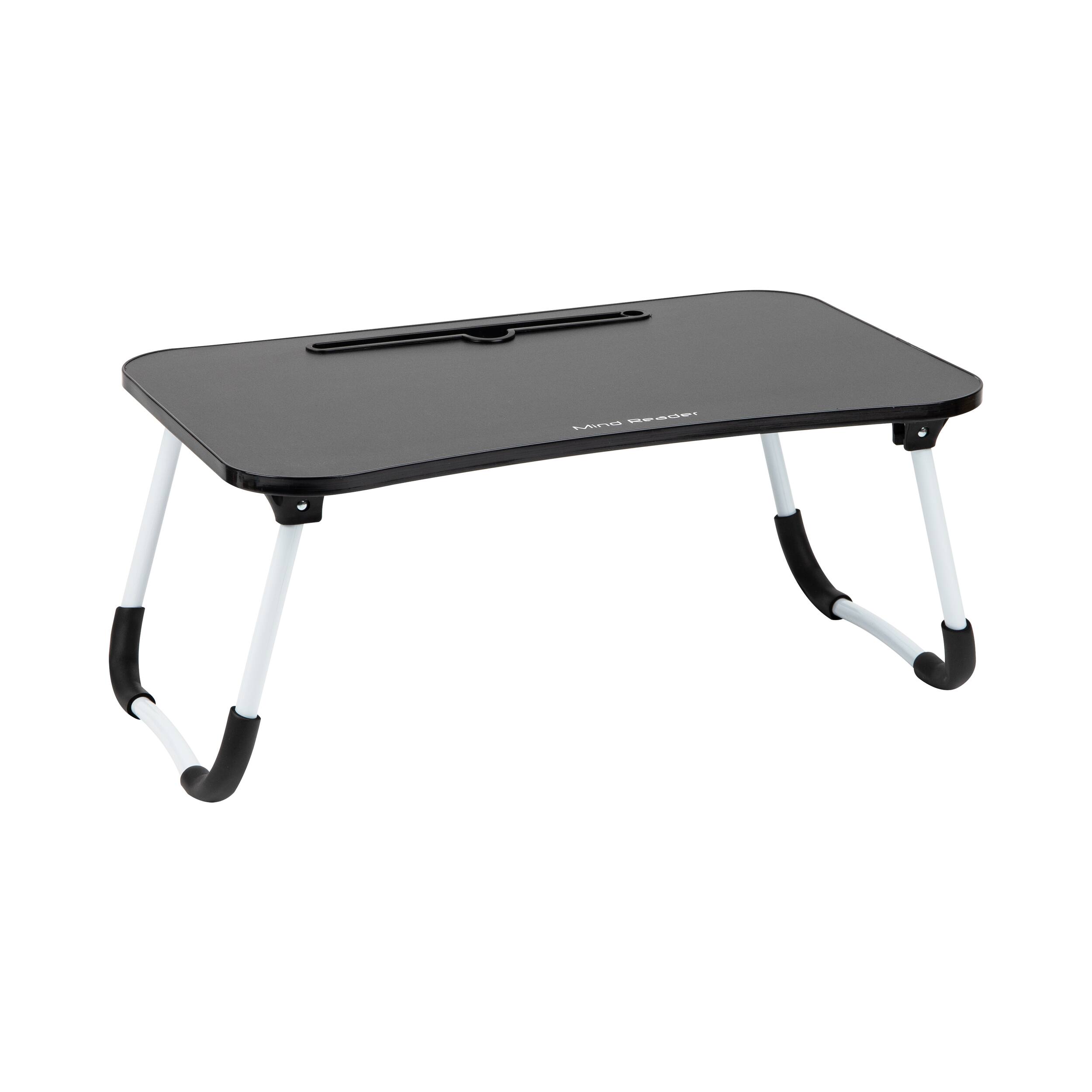 Alt View 14. Mind Reader - Lap Desk Laptop Stand, Bed Tray, Folding Legs, Couch Table, Portable, MDF , 23.25"L x 13.75"W x 10.5"H - Black.