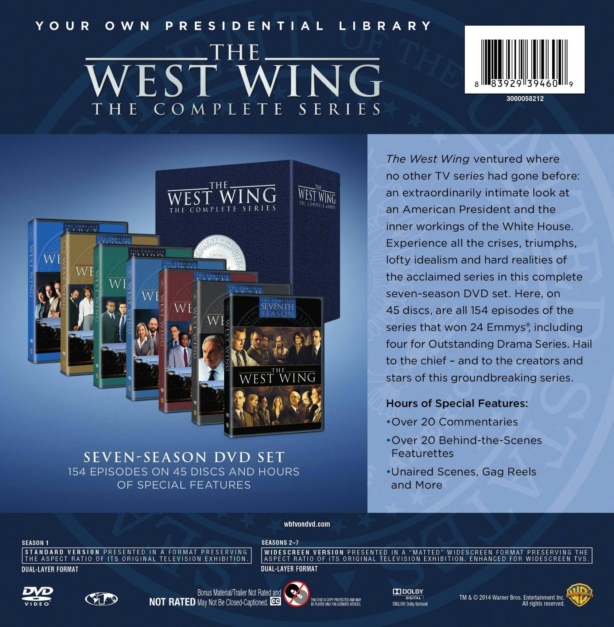 Back. West Wing: The Complete Series Collection (DVD New Box Art) [DVD].
