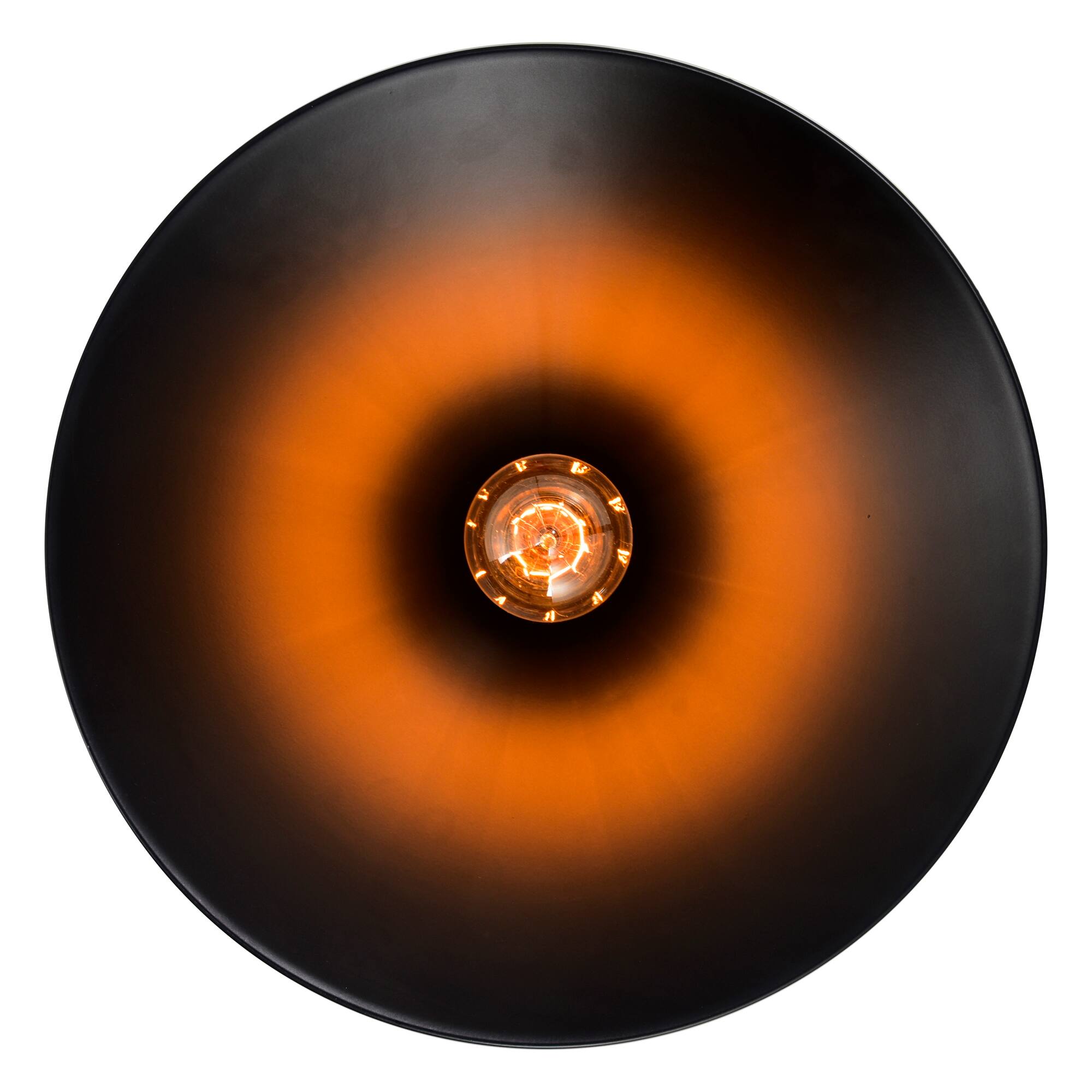 Back. CWI Lighting - Brave 1 Light Black Mini Pendant - Black.