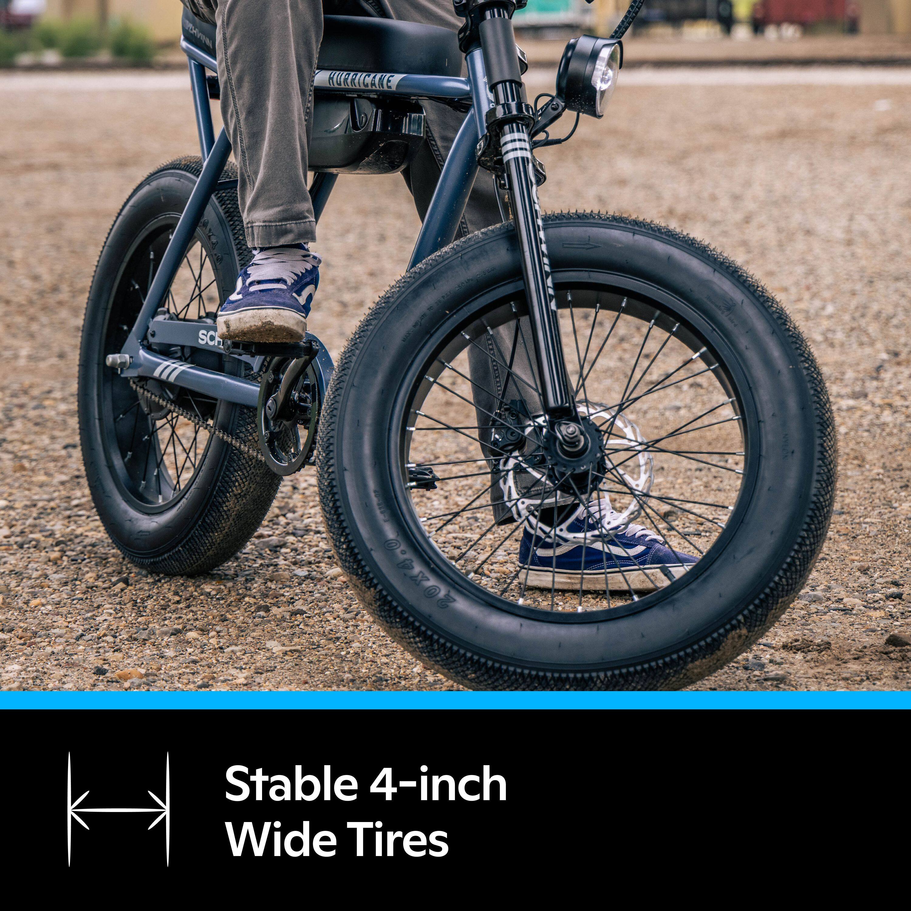 SCH
20X4.0
Stable 4-inch Wide Tires