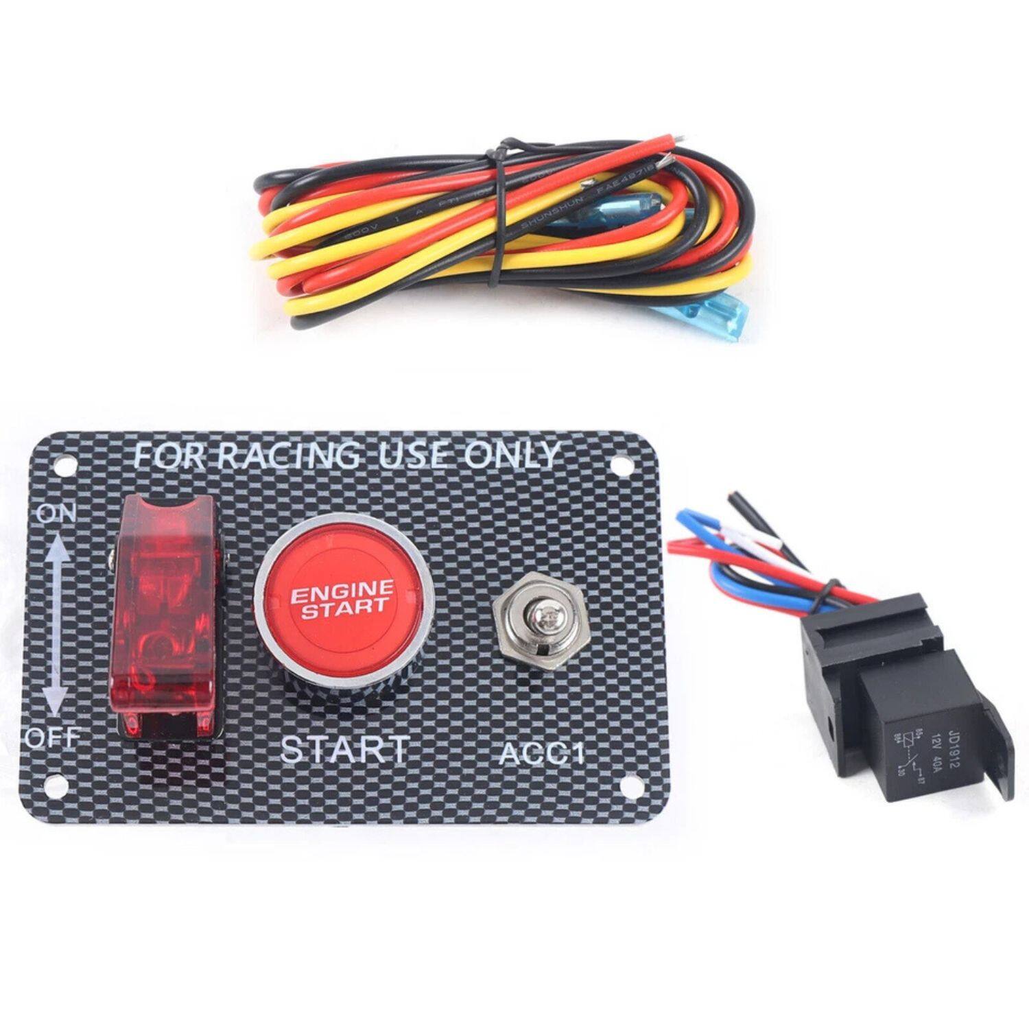 FOR RACING USE ONLY

ENGINE START

START ACC1

ON
↑
OFF

12V 45A

JD1912