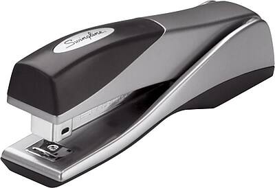 Alt View 3. Swingline - Optima Grip Desktop Stapler, 25-Sheet Capacity - Silver.