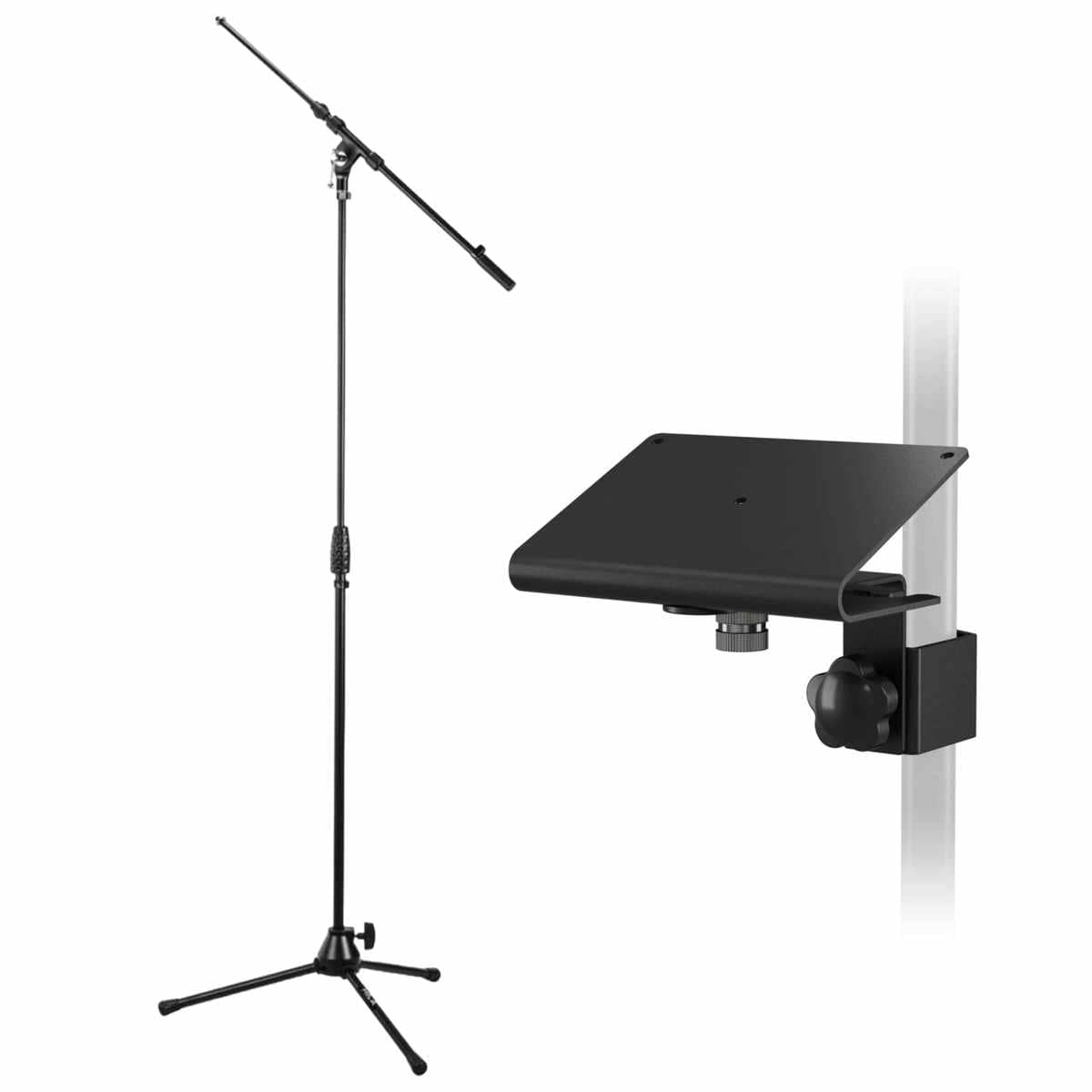 Behringer - Powerplay 16 Mounting Bracket for P16-M Monitor Mixer, Bundle With H&A Tripod Microphone Stand with