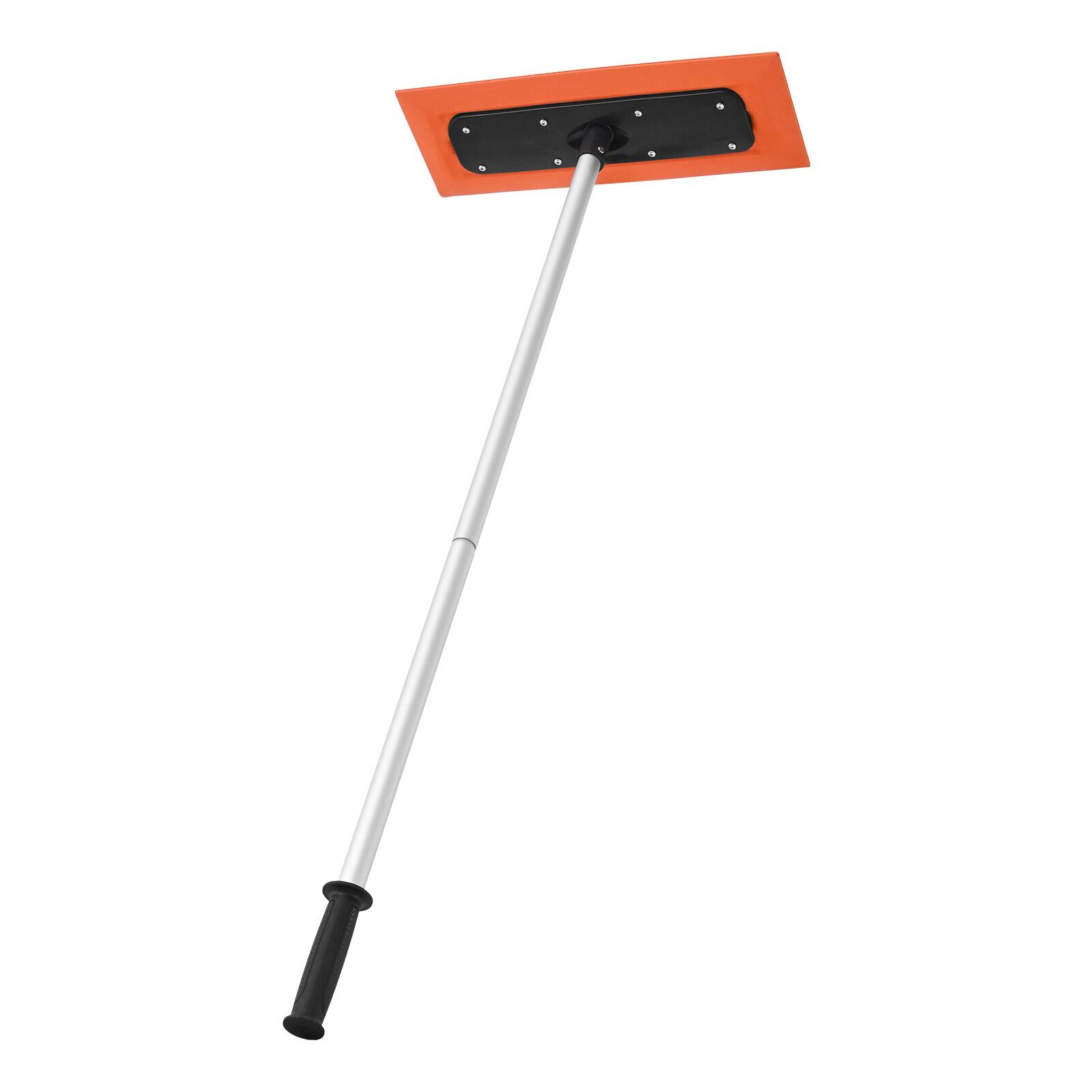 VEVOR - Snow Roof Rake, 4ft Long Reach Car Roof Snow Scraper, 17.7 in Foam Blade for No Scratches, Non-Slip Handle - Silver