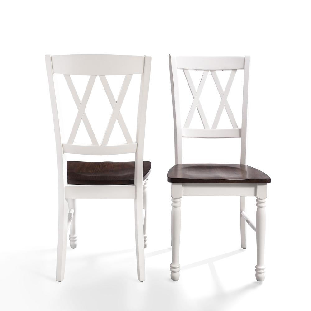 Alt View 1. Crosley Furniture - Shelby 2-Piece Dining Chair Set - 2 Chairs - Distressed White.