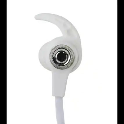 Front. Vivitar - MUZ3005-WHT-OD Bluetooth Headphones - Earbud - Built-in microphone - Rechargeable Battery - White - White.