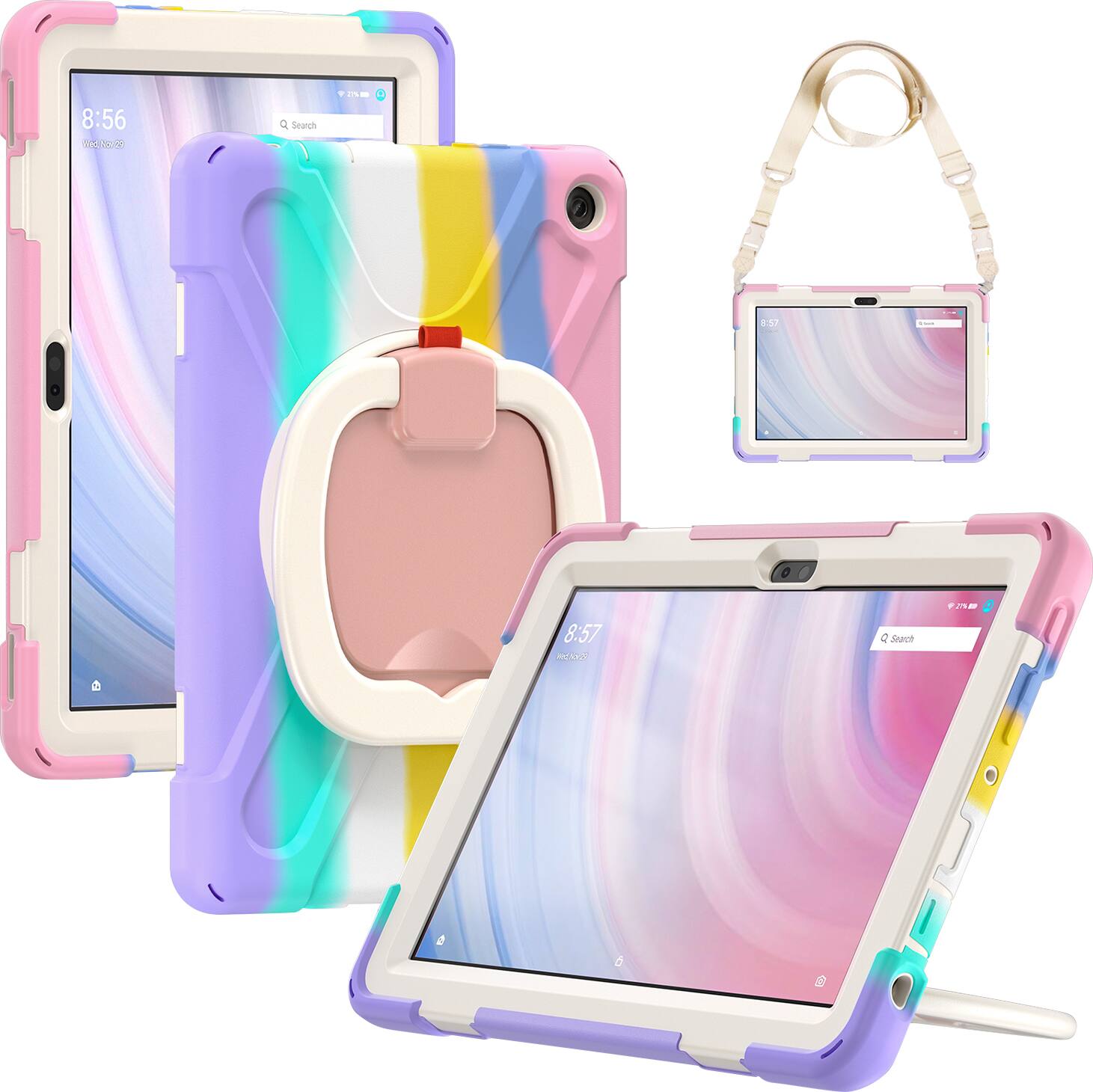 Alt View 12. SaharaCase - SpLaSh Series Heavy Duty Case for Amazon Fire HD 10 (2023) - Multi-Color.