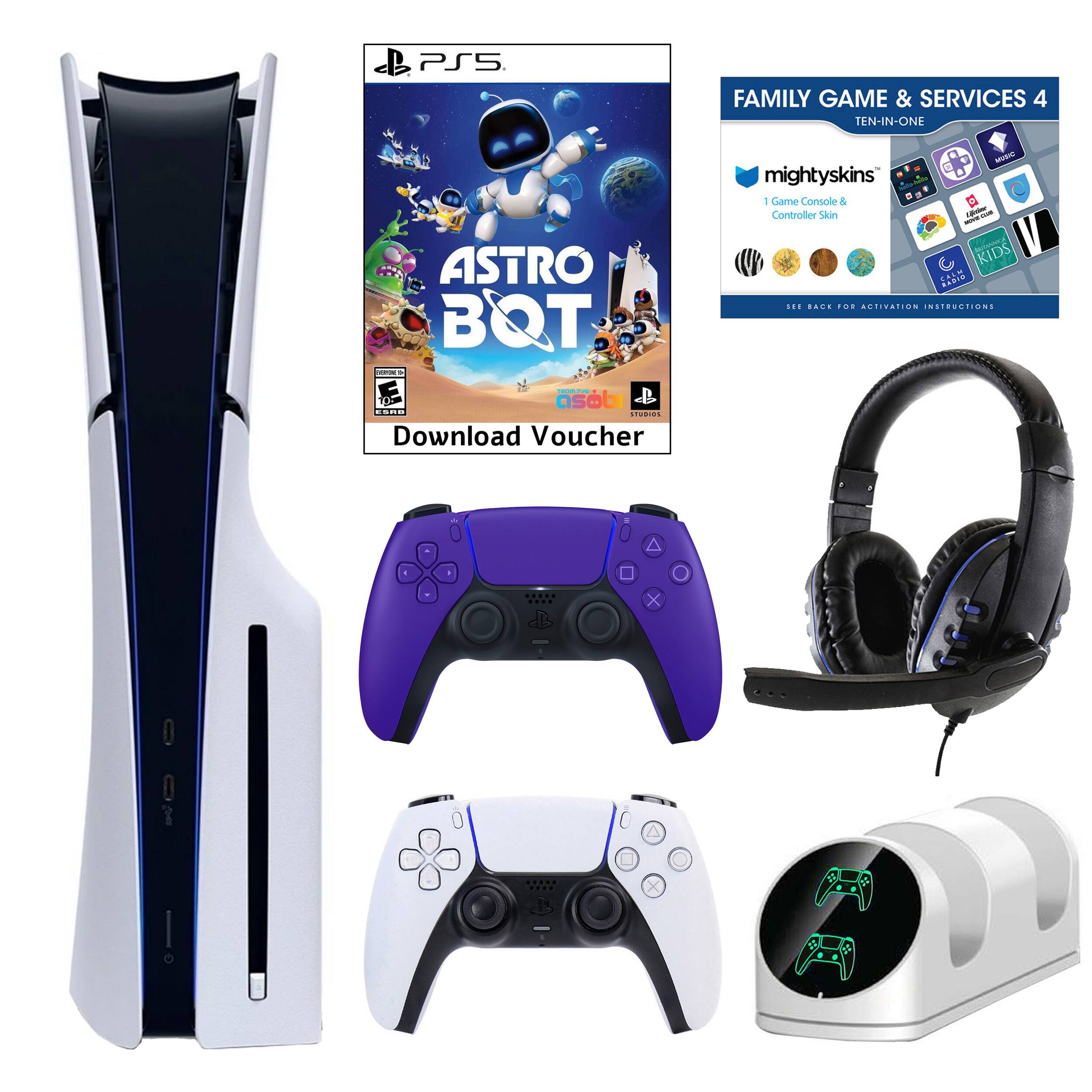 PS5 Family Game & Services 4: Astro Bot - Ten-in-One Game & Controller Skin - Kids Game & Controller Skin - Instructions