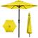 Front. Best Choice Products - Best Choice Products 10ft Outdoor Steel Market Patio Umbrella w/ Crank, Tilt Push Button, 6 Ribs - Yellow - Yellow.
