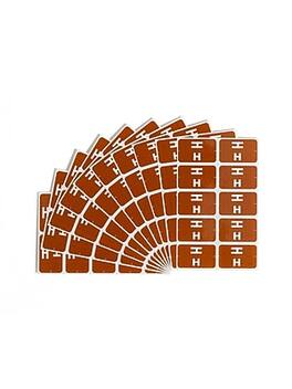 Smead - AlphaZ ACCS Color-Coded Alphabetic Labels, H, Dark 100/Pk (67178) - Brown