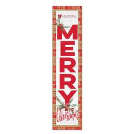 Jardine - Caldwell Cougars 12'' x 48'' Outdoor Merry Christmas Leaner - White
