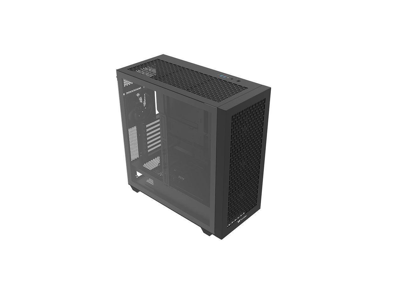 Alt View 3. Thermaltake - Thermaltake AX500 TG Full Tower; 4x140mm Fans; SSI-EEB/E-ATX; 420mm Radiator; 460mm GPU; 5x3.5/6x2.5; Hidden Connector - Black.