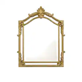 Elegant Kitchen and Bath - Madeline 25.5X40 Traditional Mirror In - Gold Leaf