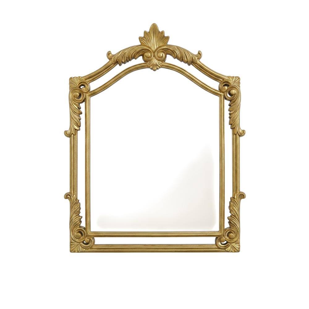 Front. Elegant Kitchen and Bath - Madeline 25.5X40 Traditional Mirror In Gold Leaf - Gold Leaf.