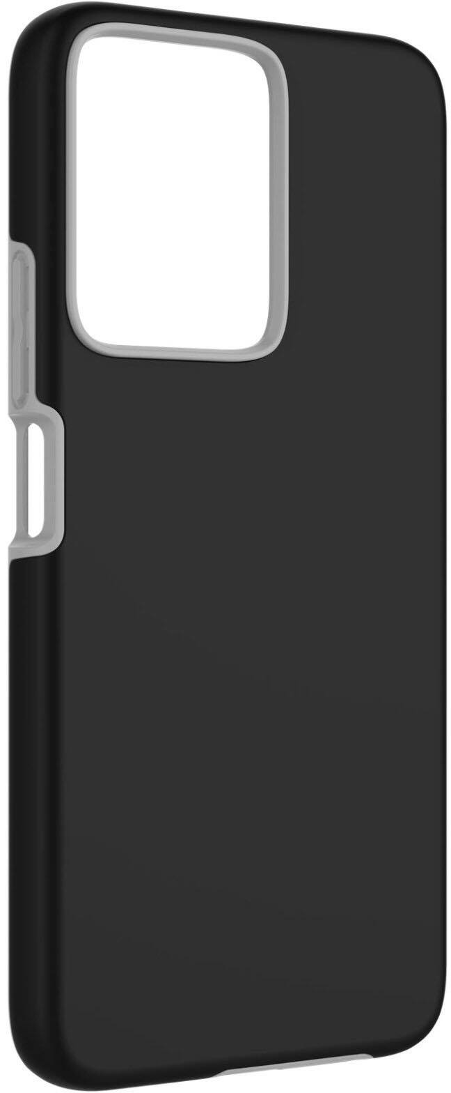 Angle. Lively® - Dual-Layer Hard Shell Case for Jitterbug Smart5 - Black.