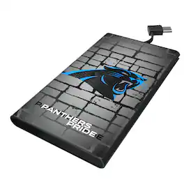 Keyscaper - Carolina Panthers 5000mAh Flat Powerbank - Black