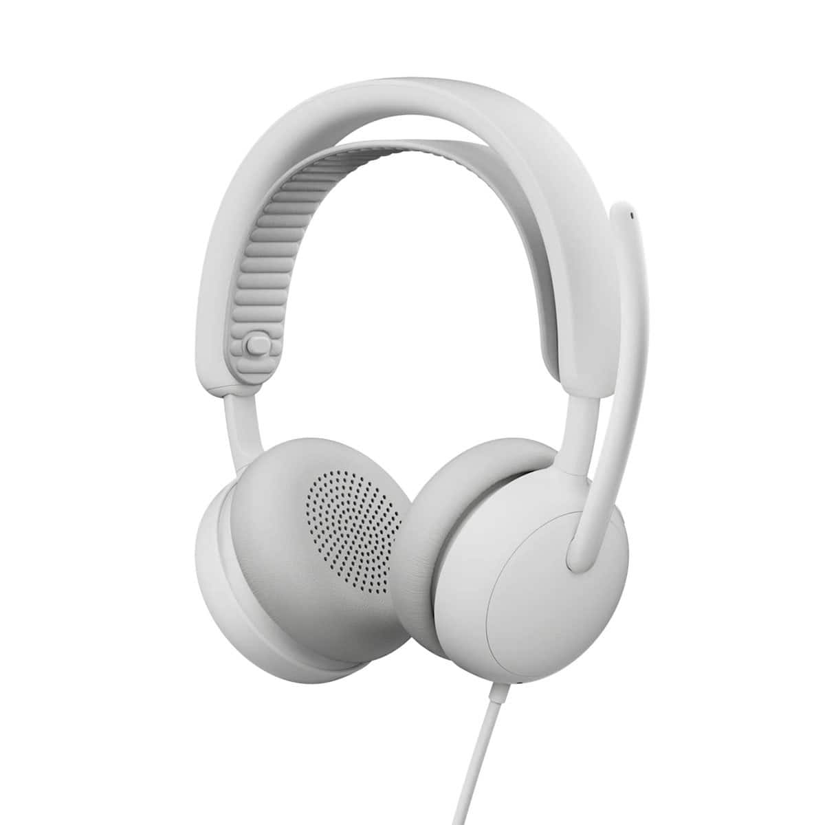 Logitech - Zone Wired 2 Active Noise Cancelling Closed-Back On-Ear Stereo Headset, Off - White