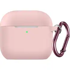 Front. SaharaCase - Venture Series Silicone Case for Apple AirPods 4 and AirPods 4 with Active Noise Cancellation - Desert Rose.