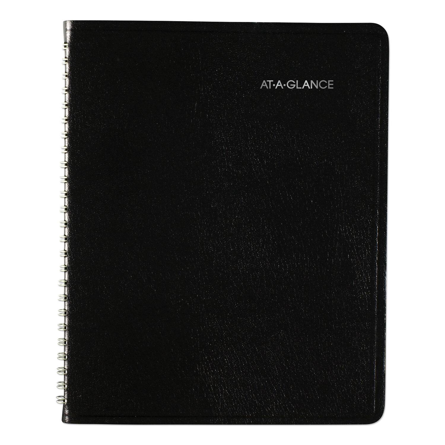 Angle. AT-A-GLANCE - DayMinder Open Schedule Weekly Appointment Book 8.75 x 7 Black Cover 12 Month Jan to Dec 2026.