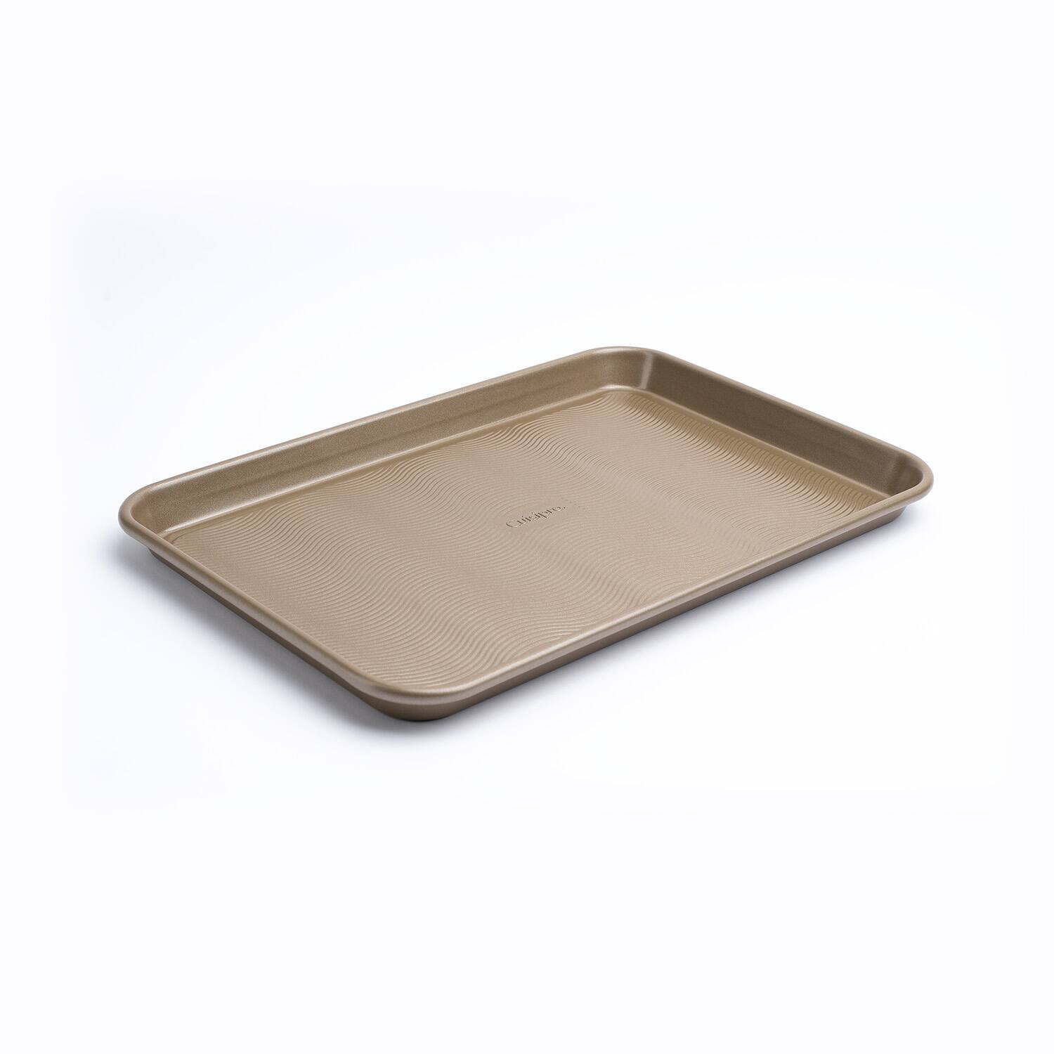 Alt View 1. Cuisipro - 13.5 x 9.5-Inch Rectangular Steel Nonstick Baking Sheet Pan - Brown.