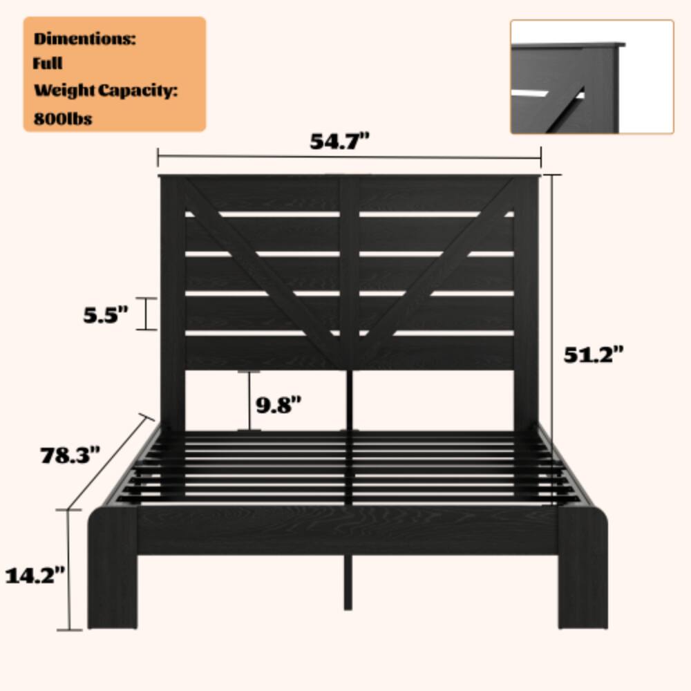 Dimensions:  
Full Weight Capacity: 800lbs  
54.7"  
5.5"  
51.2"  
9.8"  
78.3"  
14.2"