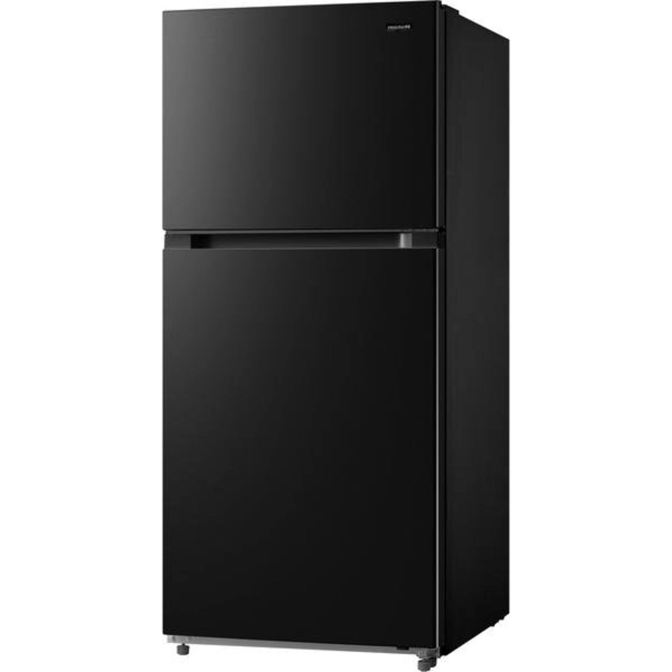 Angle. Frigidaire - 19 Cu. Ft. Garage Ready Top Freezer Refrigerator - Black.