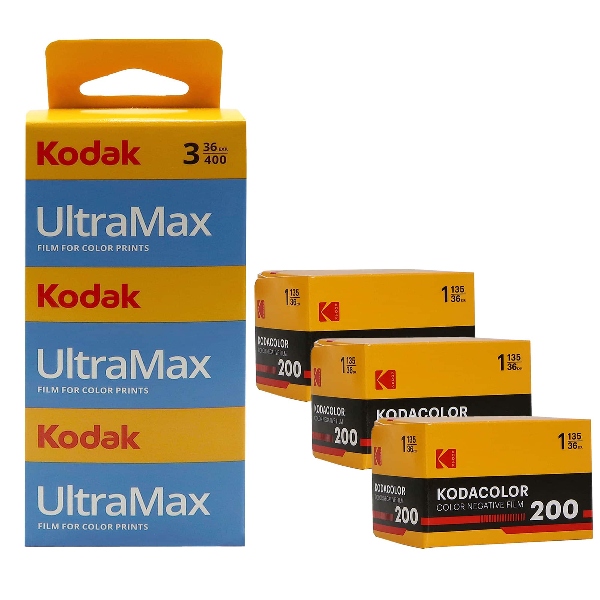 Kodak - UltraMax 400 and Kodacolor 200 Color Negative Film (35mm, 36 Exp) - 3 Pack price history on PriceWatchPro
