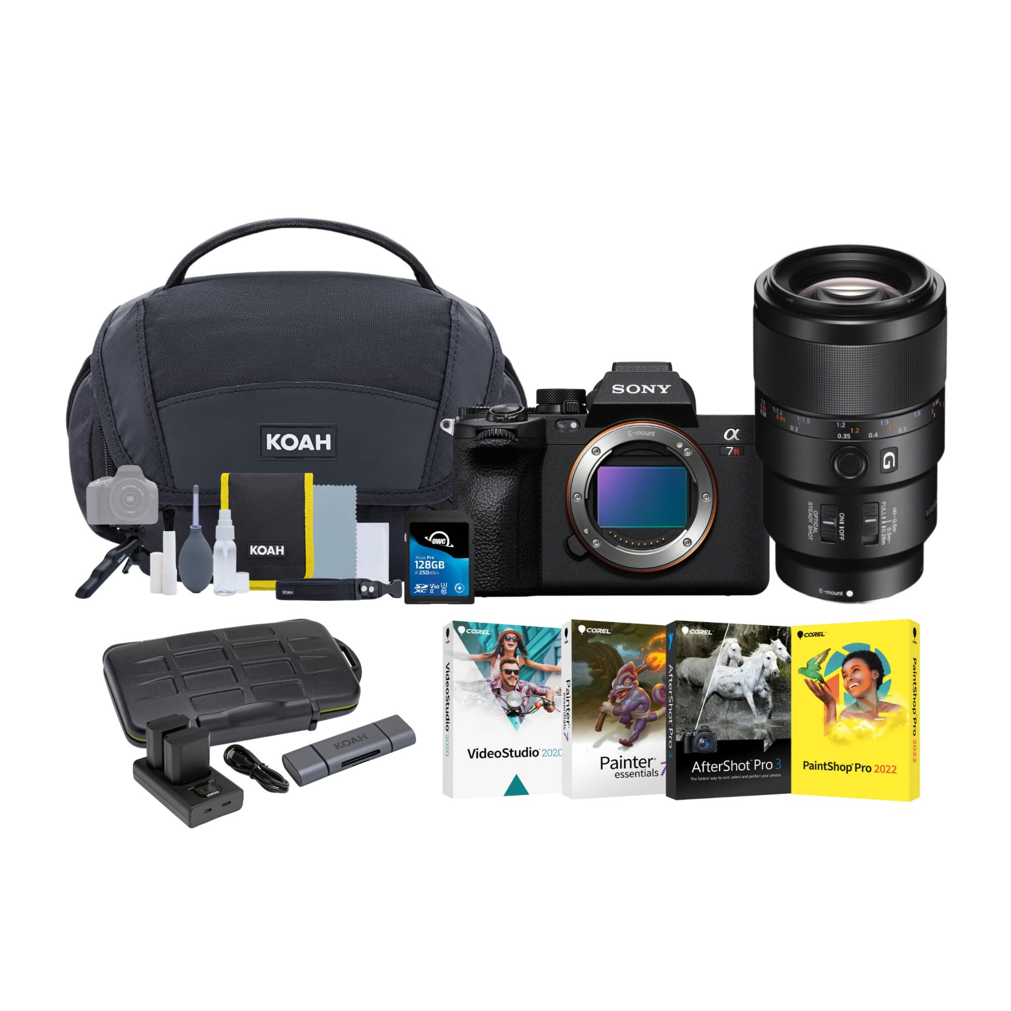Sony - a7R V Mirrorless Camera with 90mm f/2.8 Macro G OSS Lens Bundle - Black