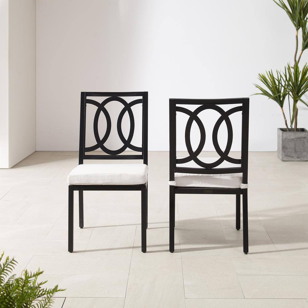 Alt View 8. Crosley Furniture - Chambers 2Pc Outdoor Dining Chair Set - 2 Chairs - Creme.