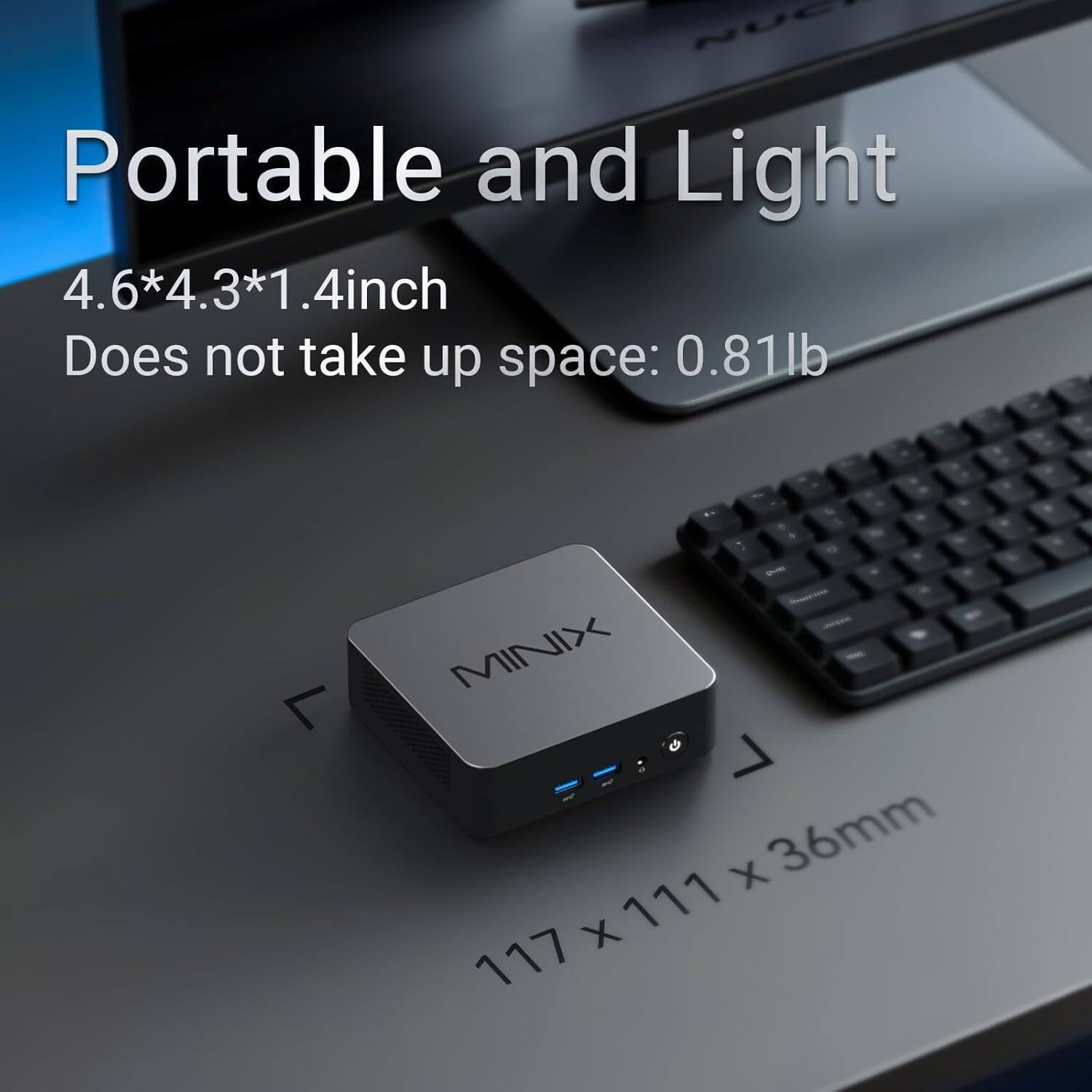 MINIX NUC150 Mini PC Intel N150, 16GB DDR5 RAM, 512GB SSD, 4K