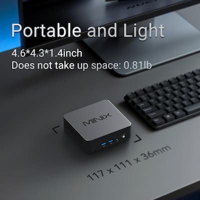 MINIX NUC150 Mini PC Intel N150, 16GB DDR5 RAM, 512GB SSD, 4K MINIX NUC150 Mini PC Intel N150, 16GB DDR5 RAM, 512GB SSD, 4K