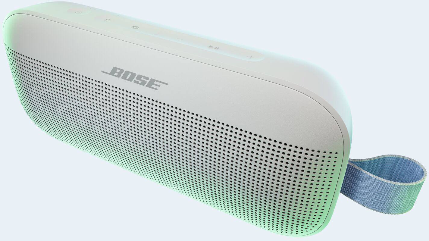 Alt View 6. Bose - SoundLink Flex (2nd Gen) Portable Bluetooth Speaker with Waterproof/Dustproof Design - Fog Gray.
