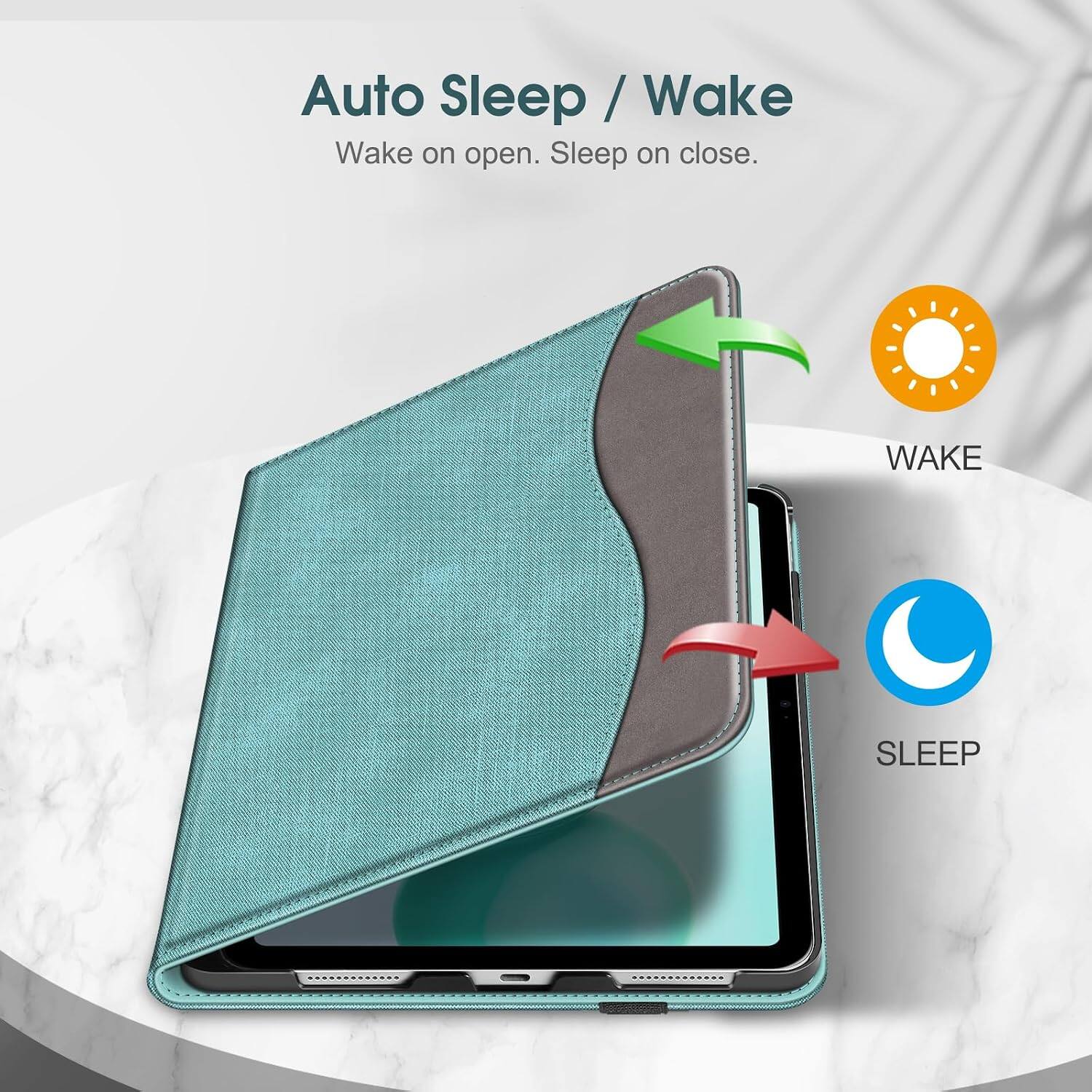 Auto Sleep / Wake  
Wake on open. Sleep on close.
