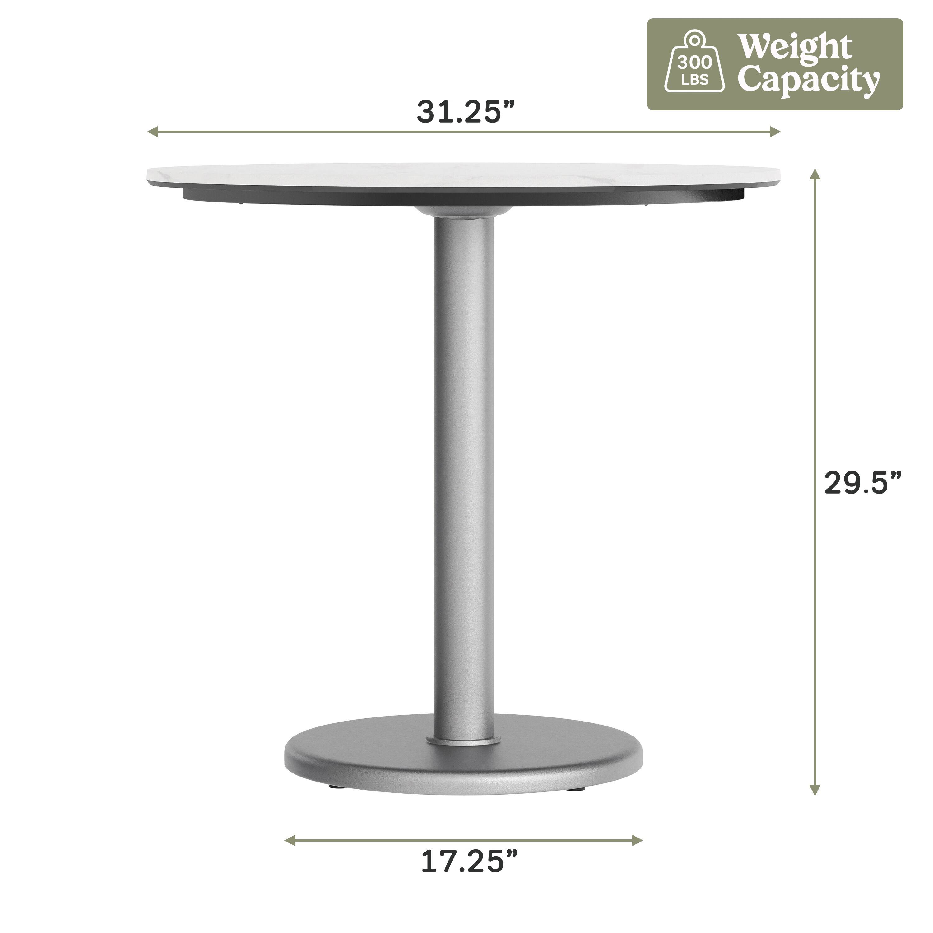 31.25"  
300 Weight LBS Capacity  
29.5"  
17.25"