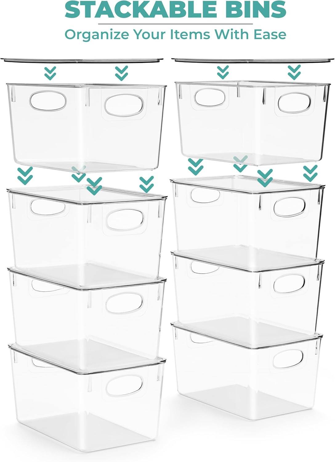 STACKABLE BINS  
Organize Your Items With Ease