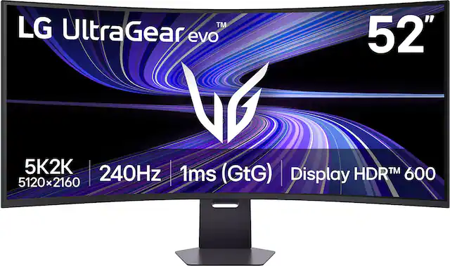 LG UltraGear evo 52" 5K2K 240Hz 1ms (GtG) Display HDR™ 600 5120x2160