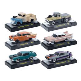 "Ground Pounders" 6 Cars Set Release #34 IN DISPLAY CASES Limited Edition 1/64 Diecast Model Cars by M2 Machines