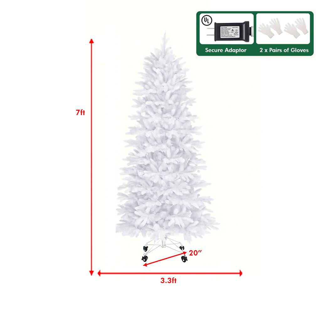 Secure Adaptor  
2 x Pairs of Gloves  

7ft  
20"  
3.3ft