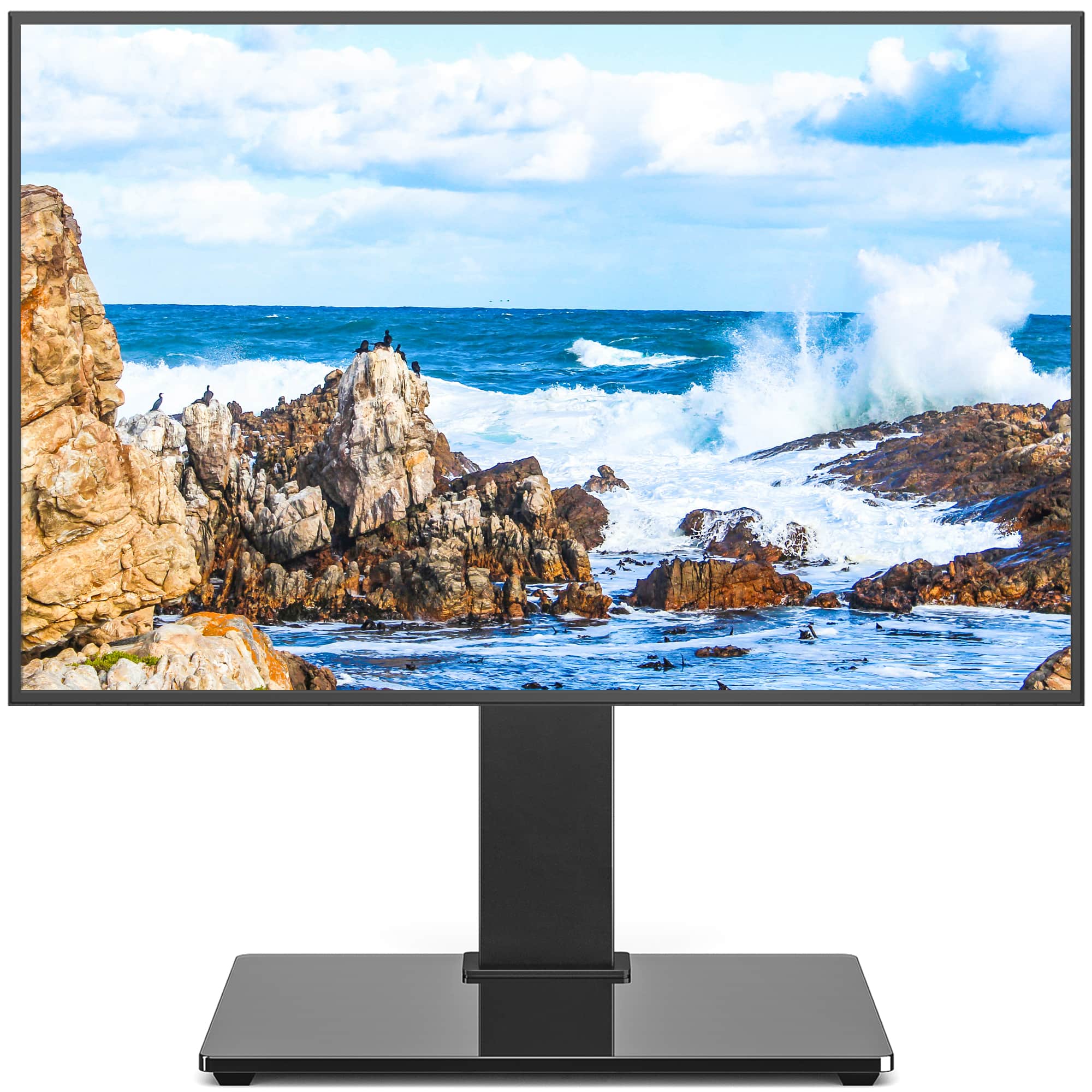 Rfiver - 34-70 inches flat-panel curved-angle TV stand - Black