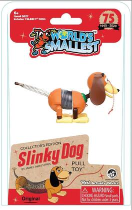 Disney - Worlds Smallest Slinky Dog Mini Retro Toy - Red