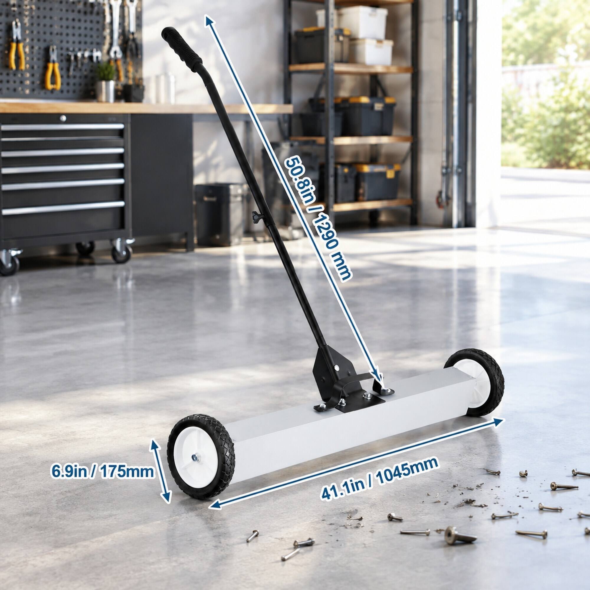 50.8in - 1290 mm  
6.9in/175mm  
41.1in/1045mm