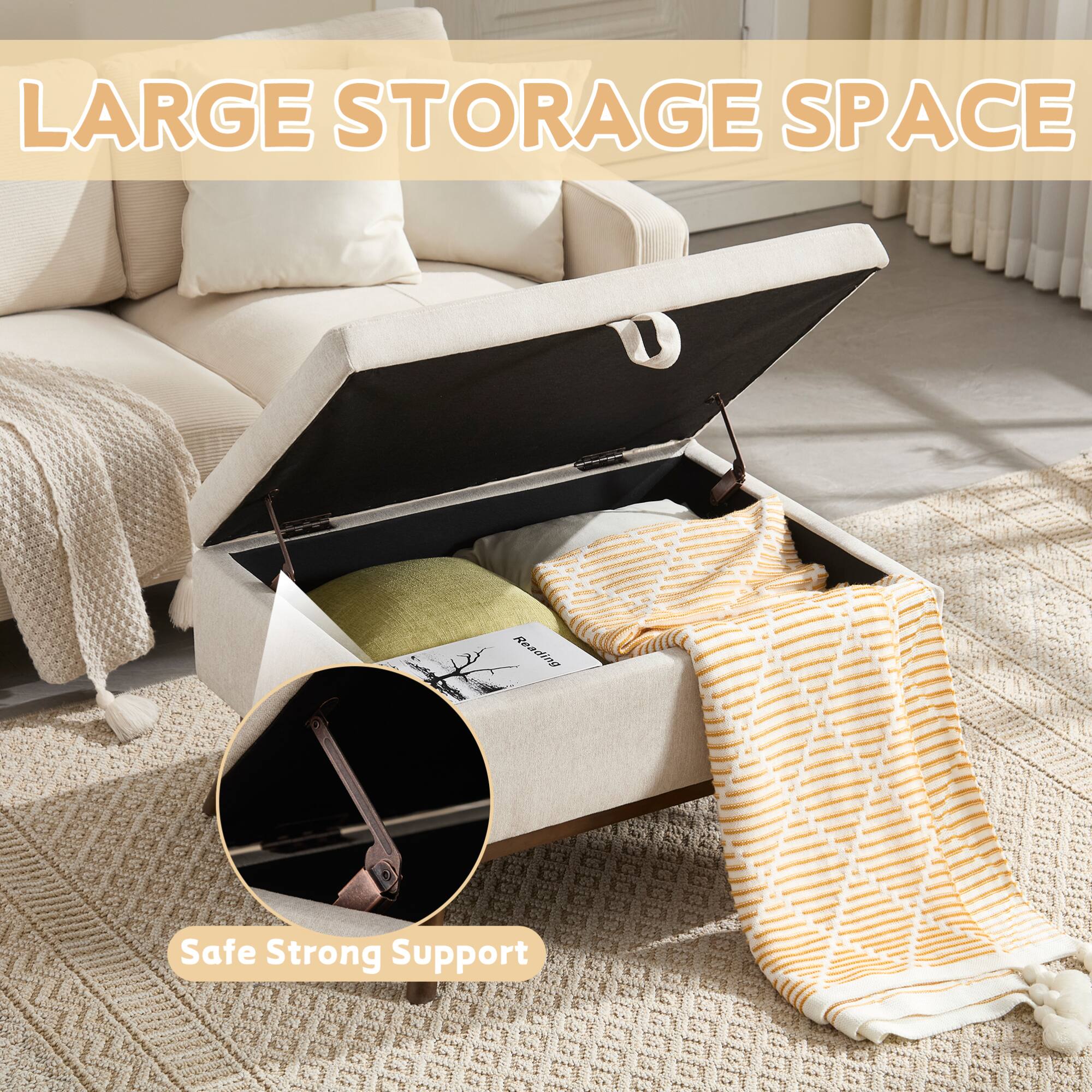 LARGE STORAGE SPACE

Safe Strong Support