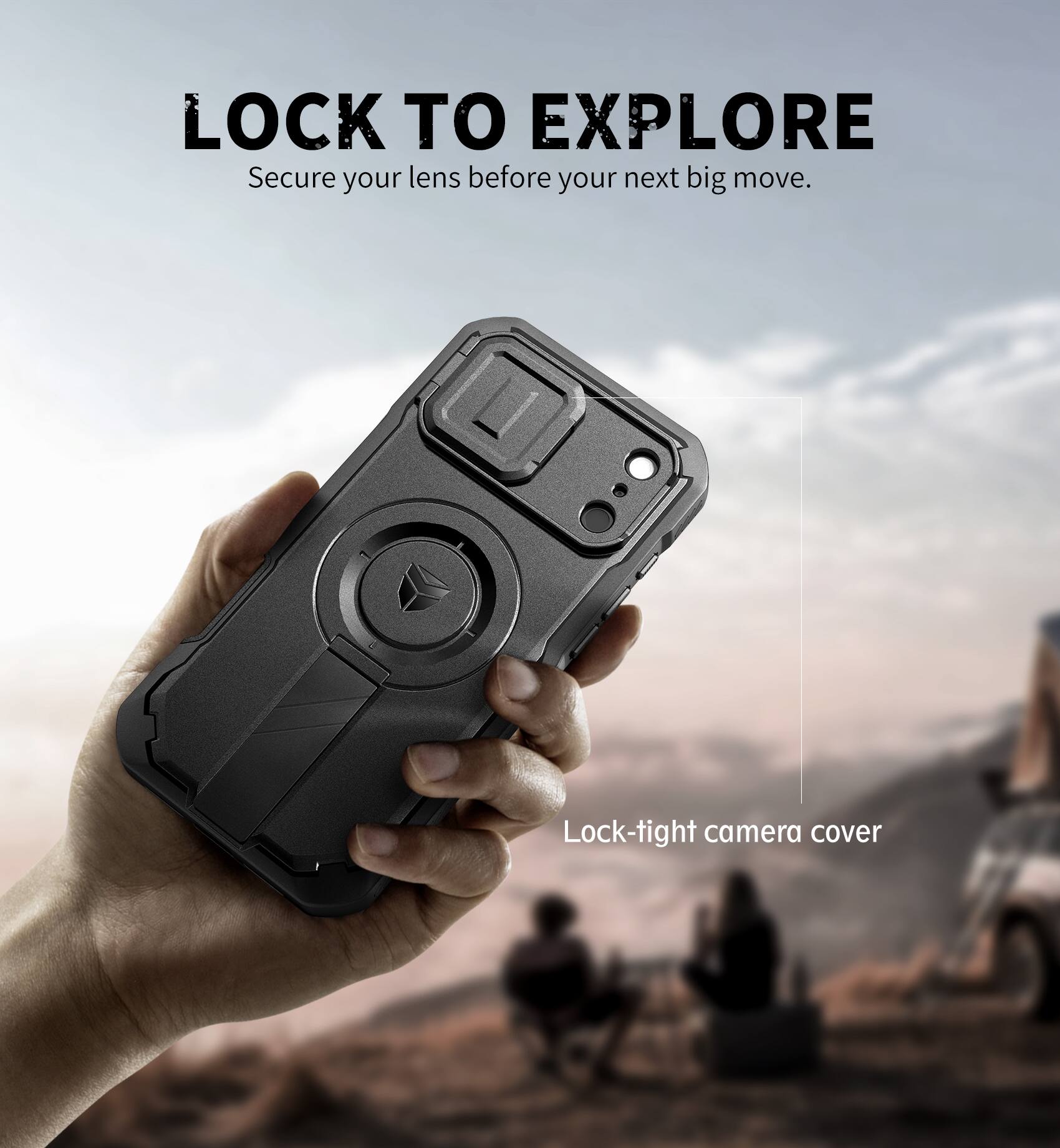 LOCK TO EXPLORE  
Secure your lens before your next big move.  

Lock-tight camera cover