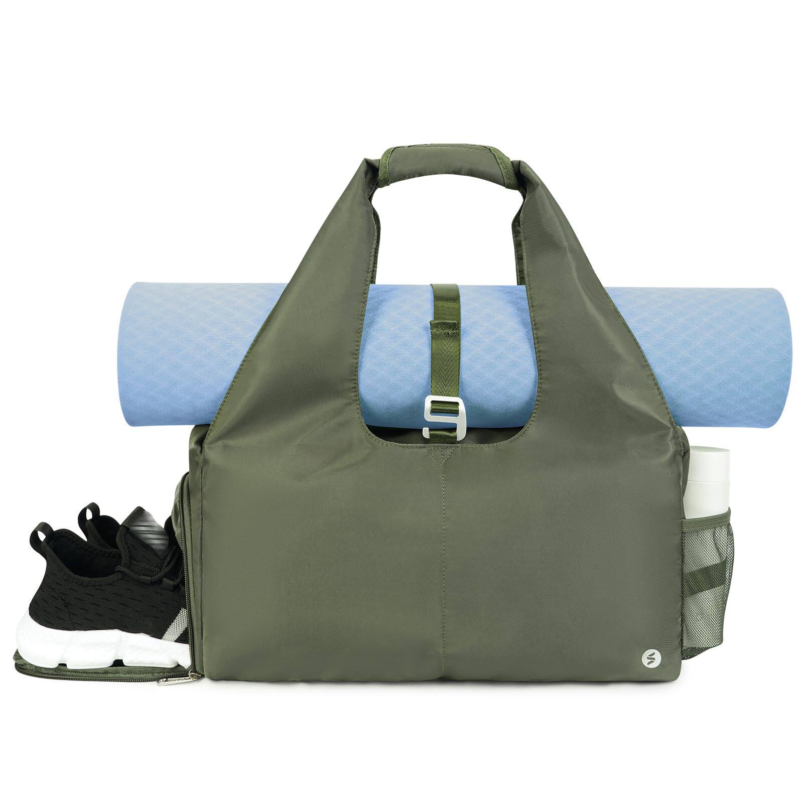 Pacoar Cade Yoga Gym Bags For Women With Shoes Compartment & Wet Dry ...